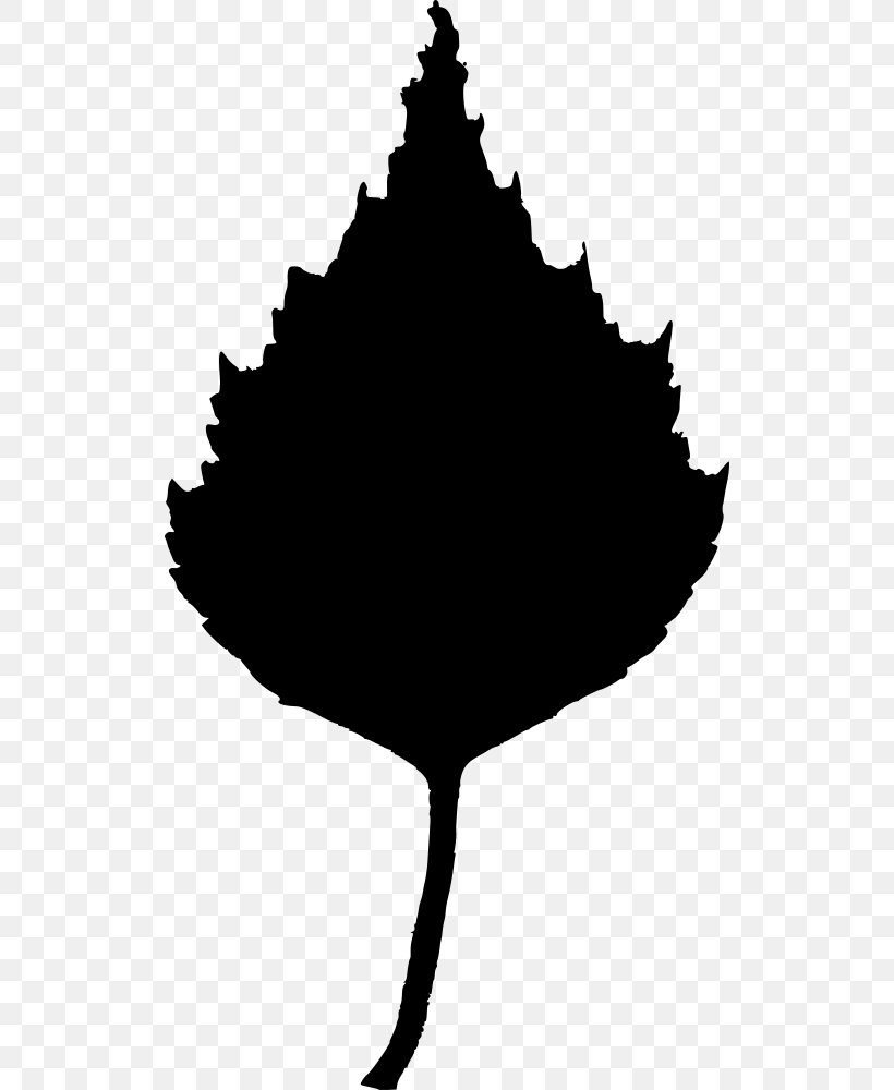 Leaf Tree Clip Art, PNG, 518x1000px, Leaf, Autumn Leaf Color, Birch, Black And White, Branch Download Free
