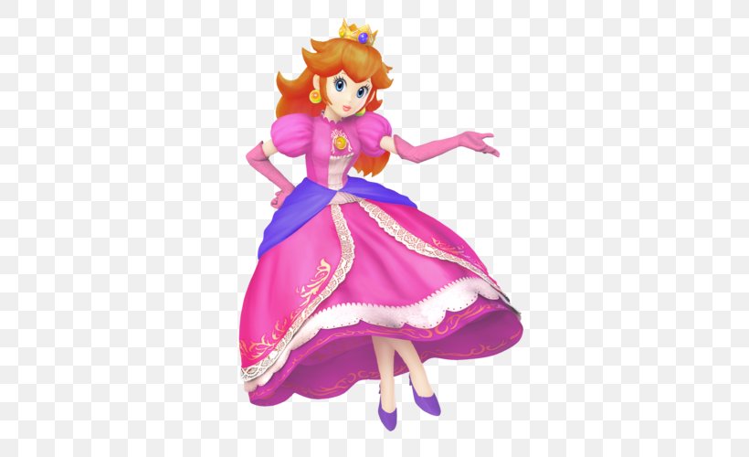 Super Princess Peach Super Mario Bros. Super Mario 3D World, PNG, 500x500px, Princess Peach, Barbie, Costume, Doll, Fictional Character Download Free