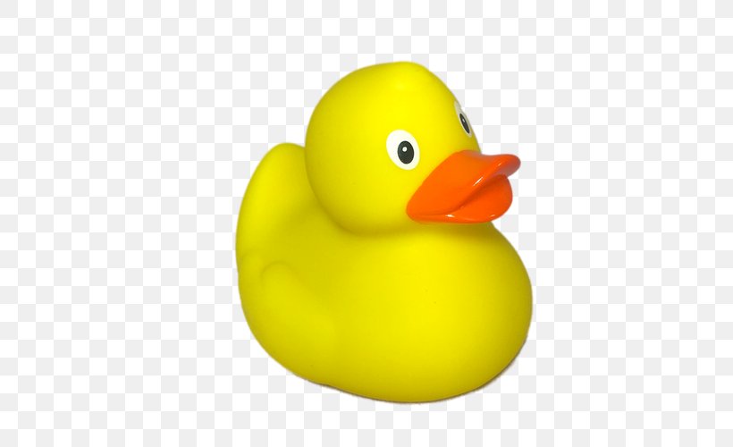 Rubber Duck Toy Yellow Natural Rubber, PNG, 500x500px, Duck, Bathtub, Beak, Bird, Blue Download Free