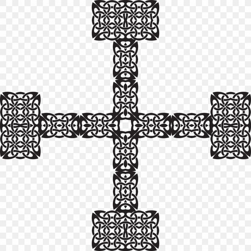Celtic Cross Celtic Knot Cross Of Saint James, PNG, 2278x2278px, Cross, Black, Black And White, Body Jewelry, Celtic Cross Download Free