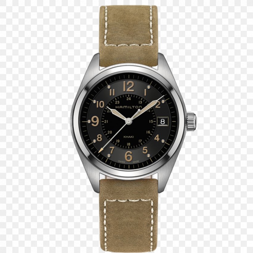 Hamilton Watch Company Watch Strap Quartz Clock, PNG, 1200x1200px, Watch, Brand, Brown, Dial, Hamilton Watch Company Download Free