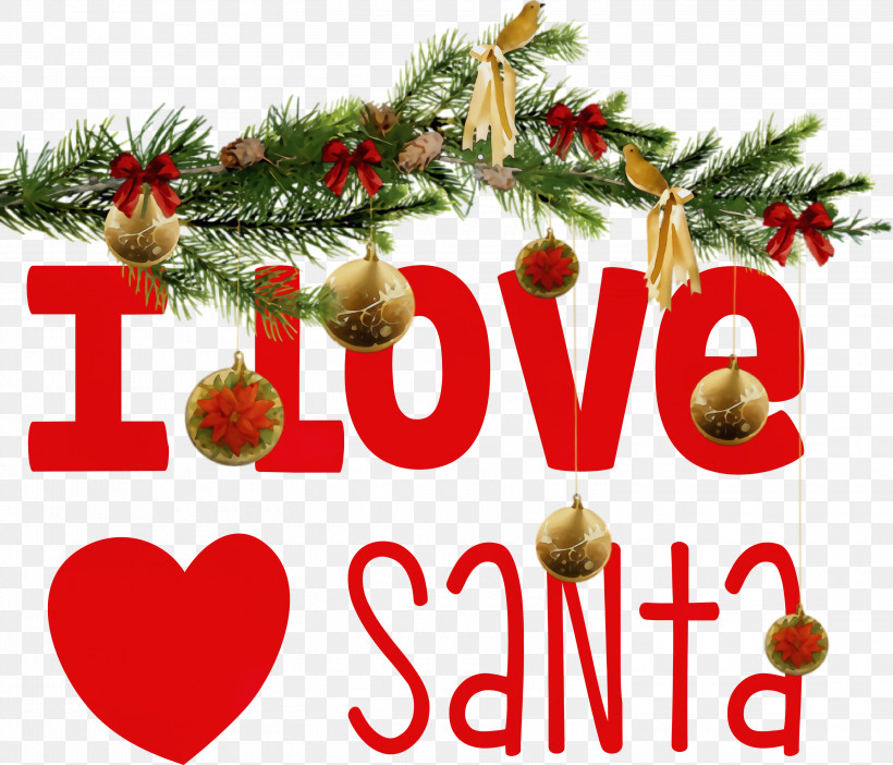 New Year Tree, PNG, 3000x2571px, I Love Santa, Christmas, Christmas And Holiday Season, Christmas Day, Christmas Decoration Download Free