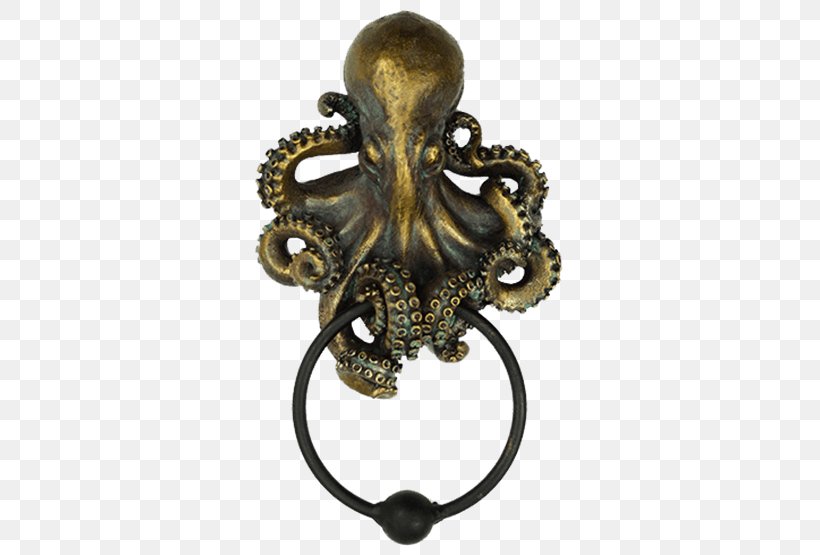 Octopus Door Knockers Kraken House Squid, PNG, 555x555px, Octopus, Animal, Bookend, Brass, Cephalopod Download Free