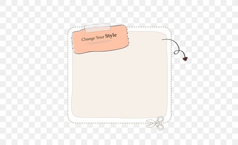 Paper Post-it Note Sticker Drawing, PNG, 500x500px, Watercolor, Cartoon, Flower, Frame, Heart Download Free