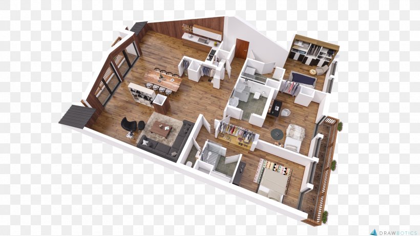 3D Floor Plan House Plan, PNG, 1920x1080px, 3d Computer Graphics, 3d Floor Plan, Architecture, Bedroom, Building Download Free