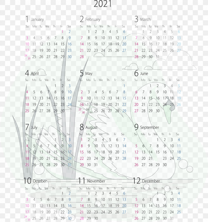 Calendar System Calendar Year Kalender 2018 Fuji Cemetery, PNG, 2813x3000px, 2021 Calendar, 2021 Yearly Calendar, Calendar System, Calendar Year, Cartoon Download Free