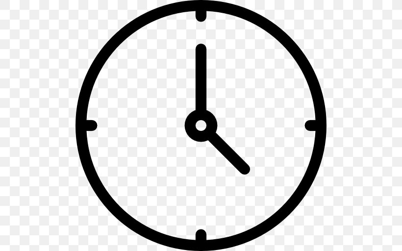 Symbol Time & Attendance Clocks, PNG, 512x512px, Symbol, Area, Black And White, Clock, Hour Download Free