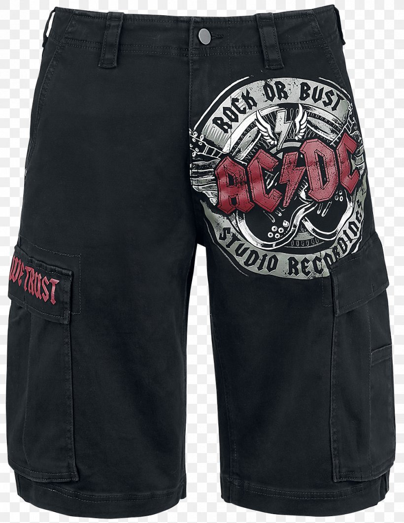 Rock Or Bust T-shirt Cargo Pants AC/DC, PNG, 1003x1300px, Rock Or Bust, Acdc, Active Shorts, Bermuda Shorts, Beslistnl Download Free