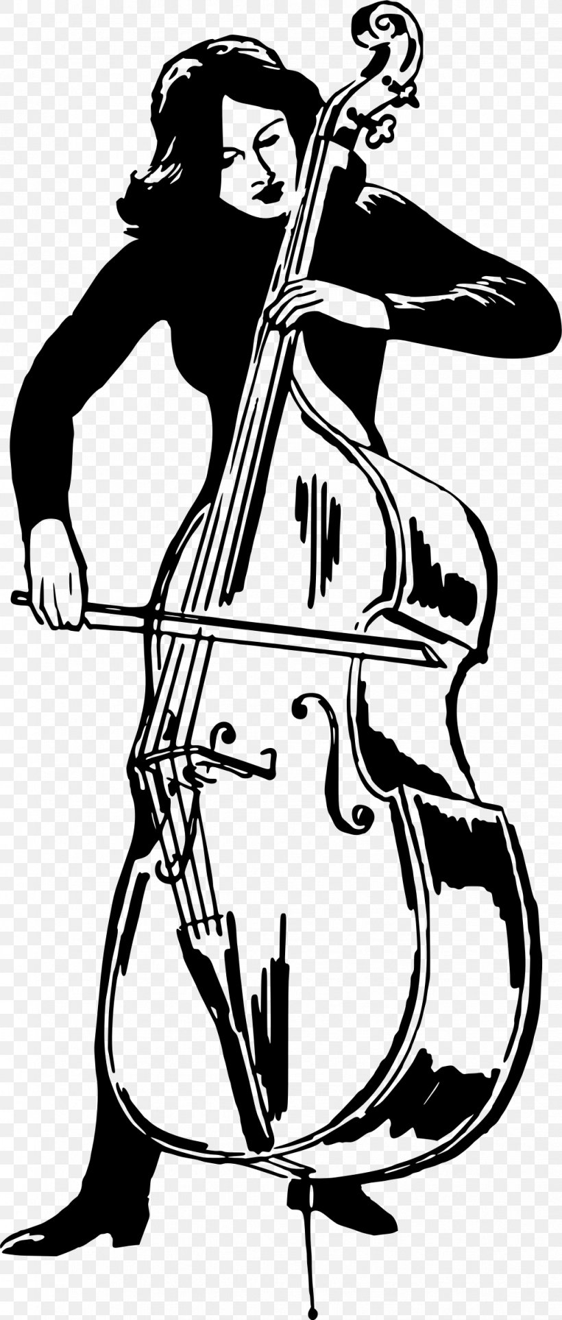 Double Bass Violin Cello Clip Art, PNG, 1021x2400px, Watercolor, Cartoon, Flower, Frame, Heart Download Free