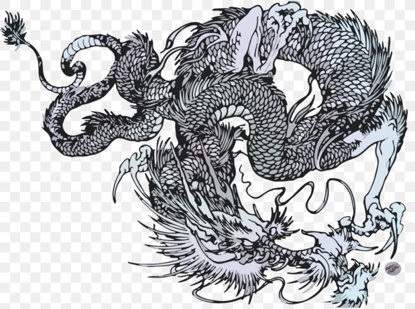 Japanese Dragon Drawing, PNG, 1024x765px, Dragon, Art, Black And White, Coloring Book, Drawing Download Free