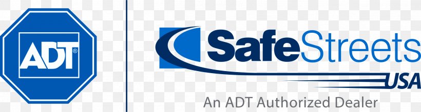 ADT Security Services Security Alarms & Systems Home Security Safe Streets USA, PNG, 2506x671px, Adt Security Services, Alarm Monitoring Center, Banner, Blue, Brand Download Free