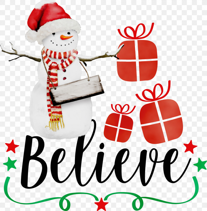 Christmas Day, PNG, 2950x3000px, Believe, Christmas, Christmas Day, Christmas Gift, Christmas Ornament Download Free