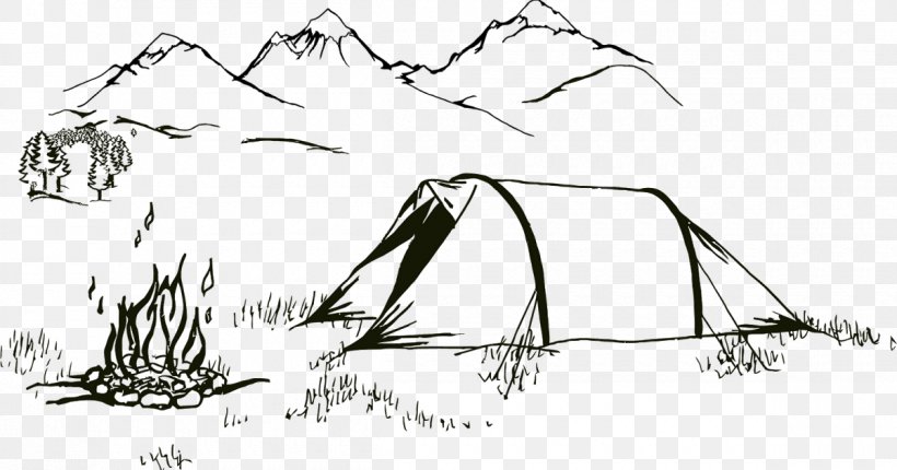 T-shirt Drawing Tent Backpacking Hiking, PNG, 1200x630px, Tshirt, Area, Art, Artwork, Backpacking Download Free
