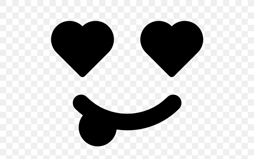 Heart, PNG, 512x512px, Heart, Blackandwhite, Emoji, Emoticon, Logo Download Free