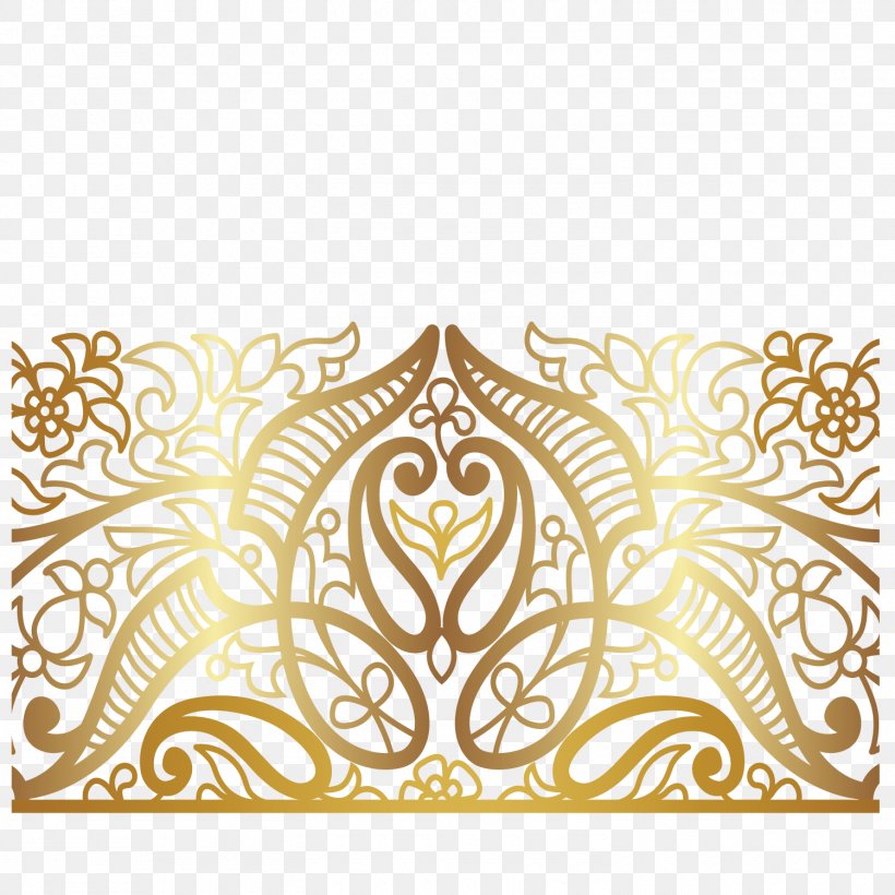 Euclidean Vector Gold Computer File, PNG, 1500x1500px, Gold, Area, Color, Ornament, Rectangle Download Free