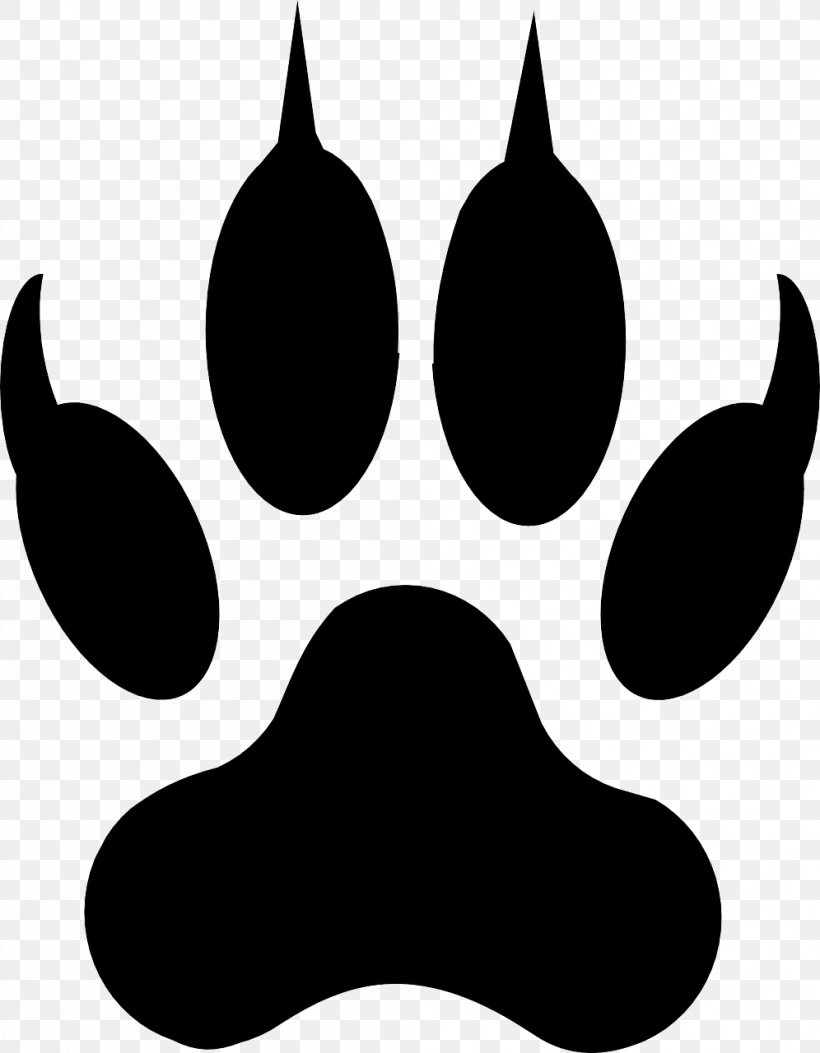 Gray Wolf Tiger Paw Cat Clip Art, PNG, 996x1280px, Gray Wolf, Art, Black, Black And White, Black Panther Download Free