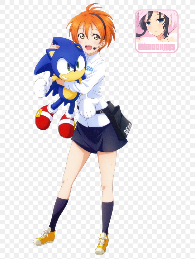 Inauguration/Anniversary Sonic The Hedgehog Sega Sonic Forces Akihabara, PNG, 737x1085px, Watercolor, Cartoon, Flower, Frame, Heart Download Free