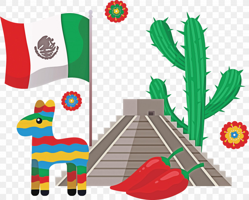 Mexican Elements, PNG, 3000x2417px, Mexican Elements, Cartoon, Drawing, Leaf, Line Art Download Free