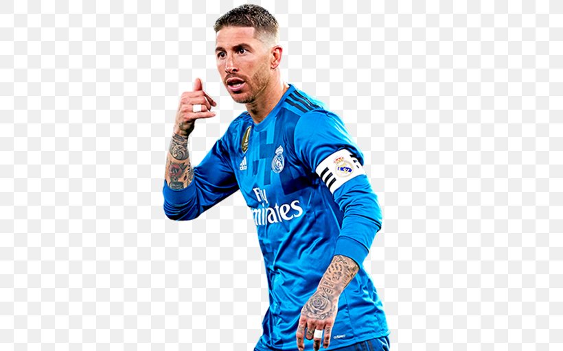 Sergio Ramos FIFA 18 Spain National Football Team Real Madrid C.F. Jersey, PNG, 512x512px, Sergio Ramos, Blue, Electric Blue, Fifa, Fifa 18 Download Free