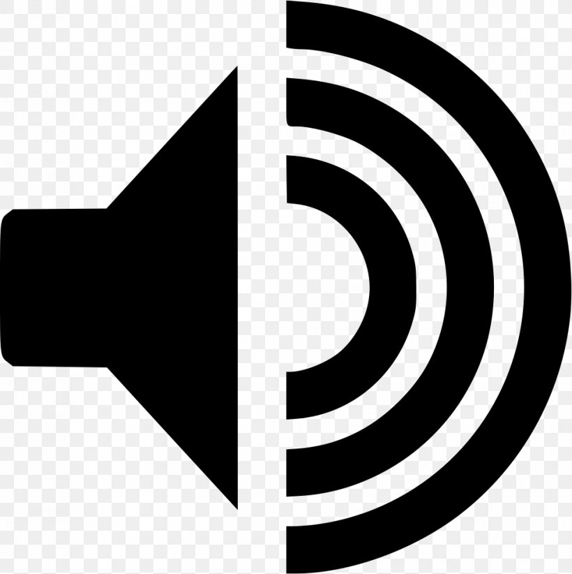 Speaker Symbol, PNG, 981x984px, Computer Font, Black And White, Brand, Directory, Logo Download Free