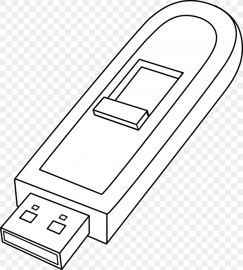 USB Flash Drives Computer Data Storage Flash Memory Clip Art, PNG, 4769x5311px, Usb Flash Drives, Area, Black, Black And White, Computer Download Free