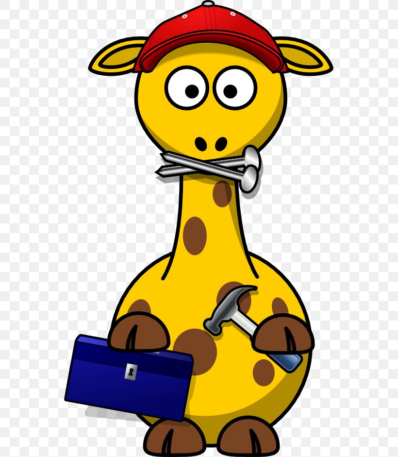 Giraffe Okapi Free Content Clip Art, PNG, 555x941px, Giraffe, Area, Art, Artwork, Cartoon Download Free