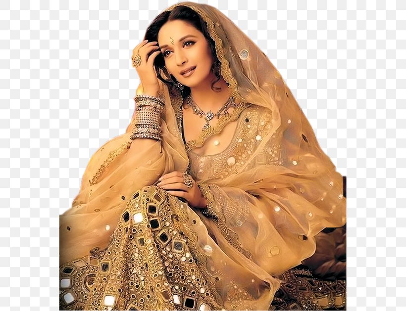 Madhuri Dixit Wedding Dress Female Wedding Photography, PNG, 581x629px, Madhuri Dixit, Abdomen, Actor, Dress, Fashion Model Download Free