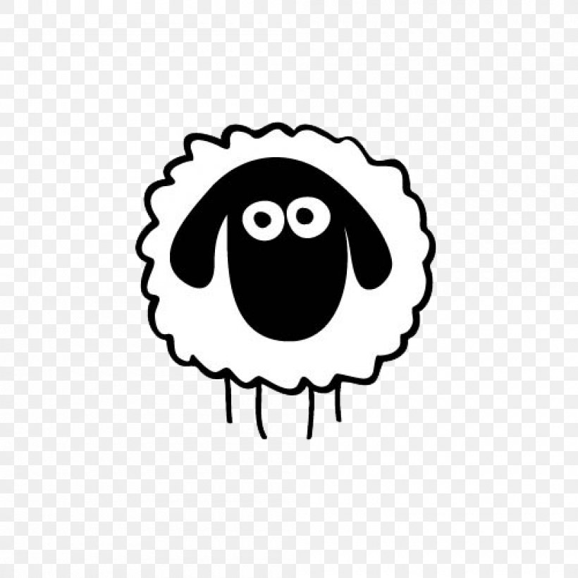 Sheep Goat Drawing, PNG, 1000x1000px, Sheep, Area, Art, Black, Black And White Download Free