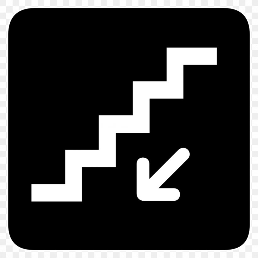 Stairs Sign Building Symbol, PNG, 1000x1000px, Stairs, American Institute Of Graphic Arts, Brand, Building, Elevator Download Free