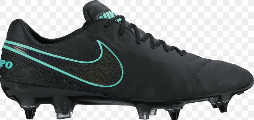 Cleat Football Boot Nike Tiempo Shoe, PNG, 2571x1217px, Cleat, Athletic Shoe, Black, Boot, Clothing Download Free