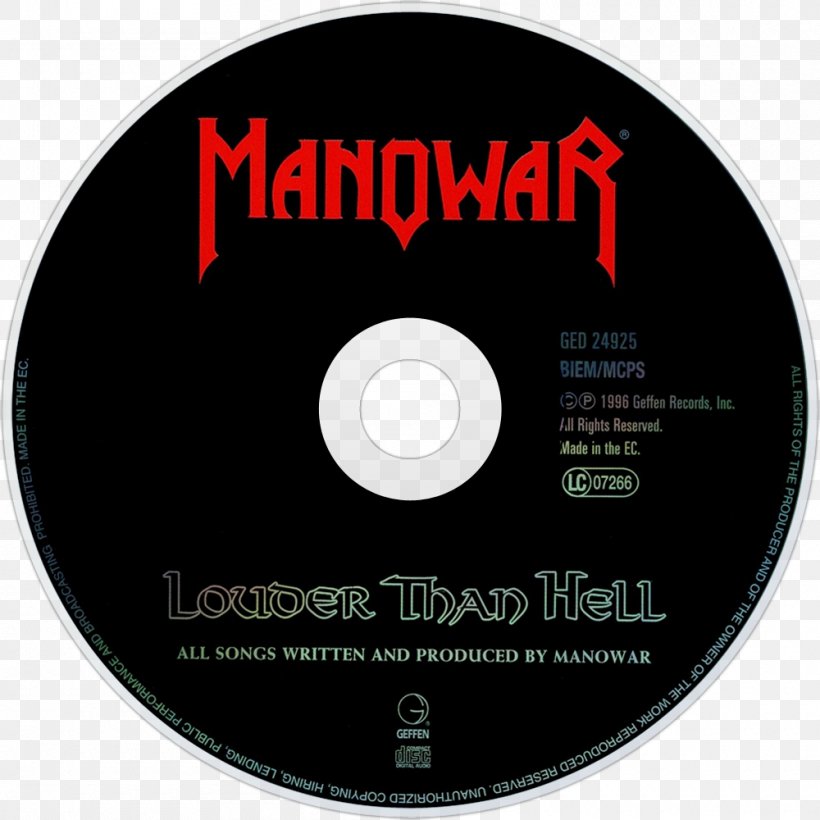 Compact Disc Manowar Heavy Metal Phonograph Record Album, PNG, 1000x1000px, Watercolor, Cartoon, Flower, Frame, Heart Download Free