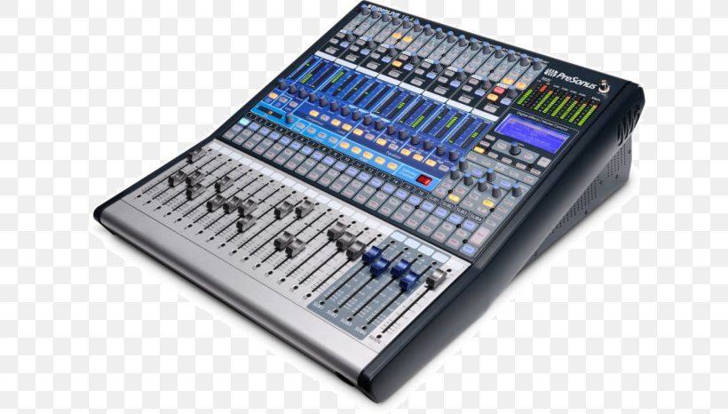 Microphone PreSonus StudioLive 16.4.2 Audio Mixers Digital Mixing Console, PNG, 640x466px, Microphone, Audio Mixers, Digital Mixing Console, Digital Recording, Electronic Engineering Download Free
