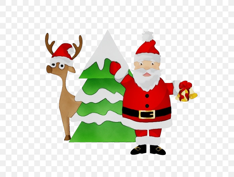 Santa Claus, PNG, 618x618px, Watercolor, Cartoon, Christmas, Christmas Elf, Christmas Eve Download Free