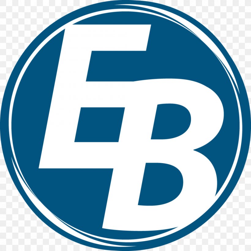 Logo EB Graphic Design Brand, PNG, 1000x1000px, Logo, Area, Blue, Brand, Drawing Download Free