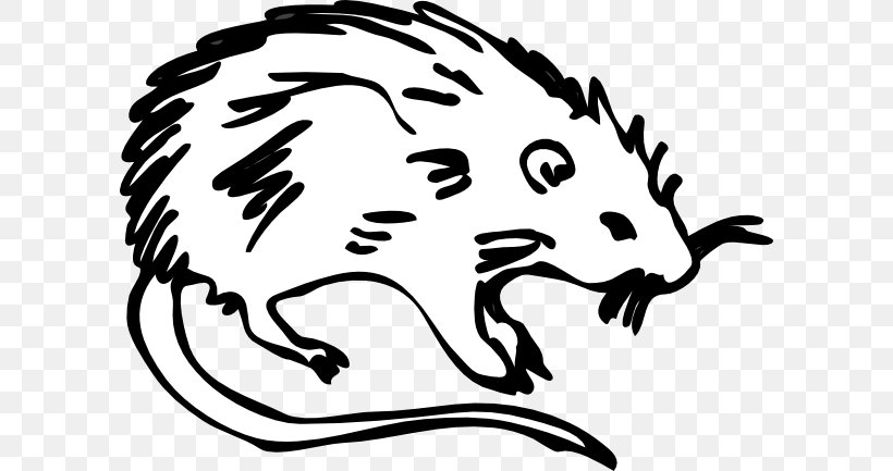 Brown Rat Mouse Rodent Clip Art, PNG, 600x433px, Brown Rat, Art, Artwork, Black, Black And White Download Free