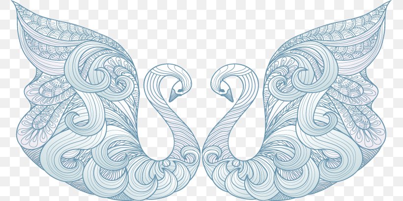 Cygnini Visual Arts Pattern, PNG, 775x410px, Cygnini, Abstraction, Art, Drawing, Motif Download Free