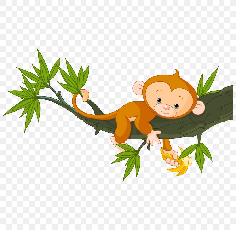 Tree Monkey Clip Art, PNG, 800x800px, Tree, Art, Branch, Carnivoran, Cartoon Download Free
