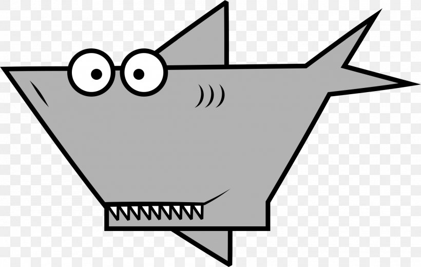 Shark Cartoon Drawing Clip Art, PNG, 1897x1202px, Shark, Animation, Artwork, Black, Black And White Download Free
