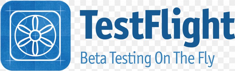 TestFlight Software Testing Logo Software Developer, PNG, 2183x660px, Testflight, Ab Testing, Apple, Banner, Blue Download Free