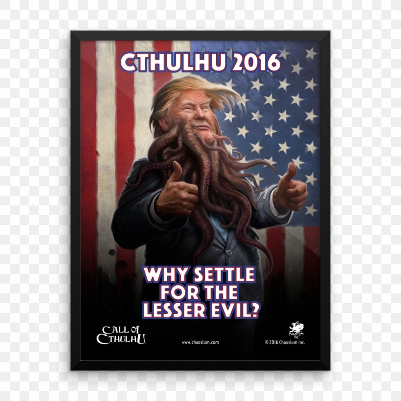 The Call Of Cthulhu United States US Presidential Election 2016, PNG, 1000x1000px, Call Of Cthulhu, Advertising, Azathoth, Cthulhu, Cthulhu Mythos Download Free
