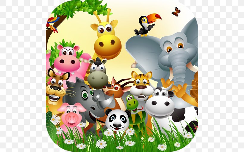 Baby Jungle Animals Mural, PNG, 512x512px, Baby Jungle Animals, Animal,  Cartoon, Child, Food Download Free