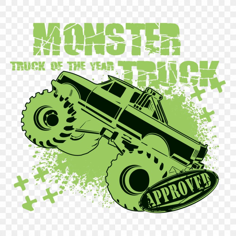 Car Green Monster Monster Truck Poster, PNG, 1000x1000px, Car, Automotive Design, Automotive Tire, Brand, Designer Download Free