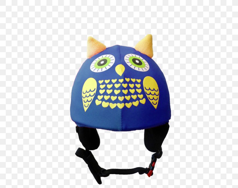 Helmet Cover Blue Yellow Owl, PNG, 650x650px, Helmet, Black, Blue, Cap, Hat Download Free