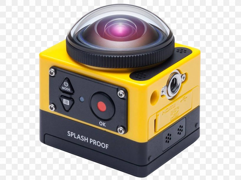 Kodak PIXPRO SP360 Action Camera Kodak PIXPRO 4KVR360, PNG, 900x675px, 4k Resolution, Kodak, Action Camera, Camera, Camera Lens Download Free