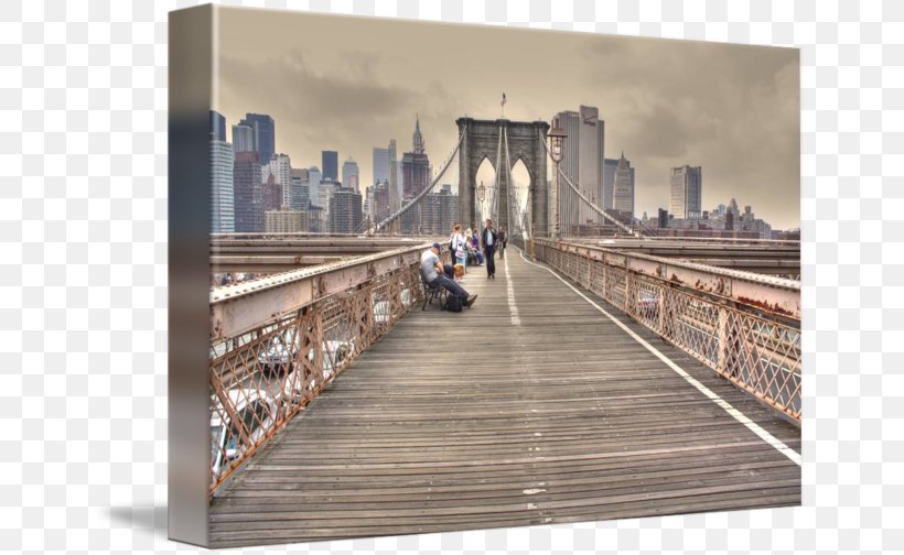 Brooklyn Bridge Skyline Bridge–tunnel Gallery Wrap Picture Frames, PNG, 650x504px, Brooklyn Bridge, Art, Brooklyn, Building, Canvas Download Free