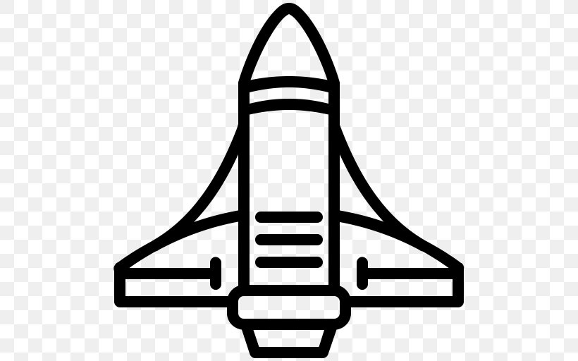 Black And White Spacecraft Clip Art, PNG, 512x512px, Black And White ...