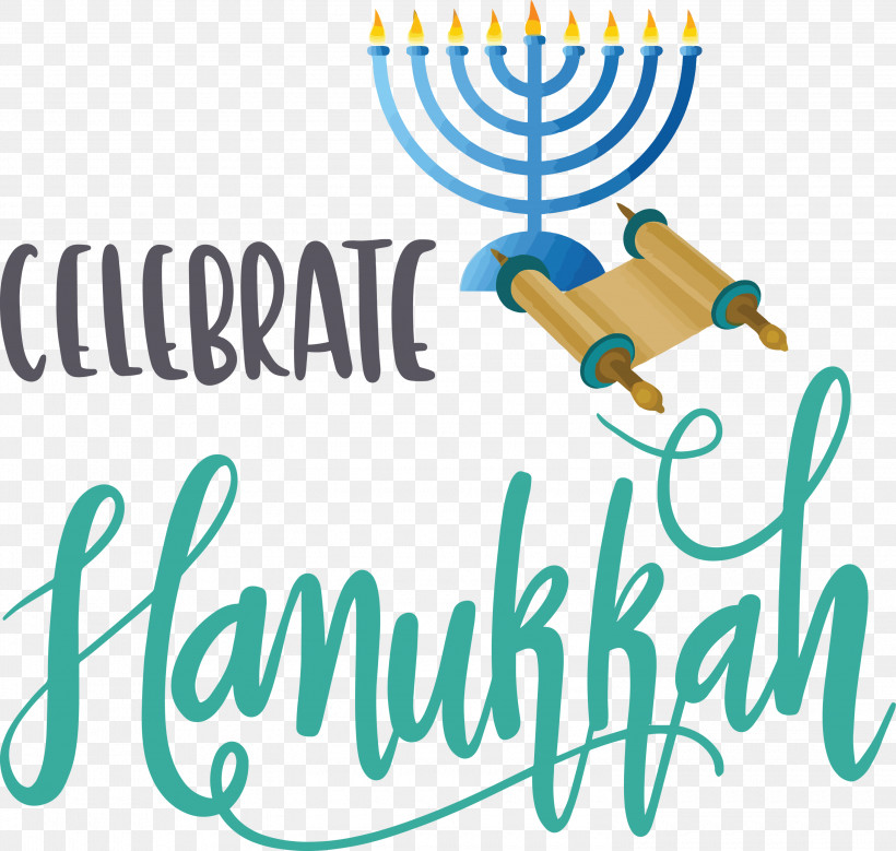 Hanukkah Happy Hanukkah, PNG, 3000x2852px, Hanukkah, Calligraphy, Cartoon, Happy Hanukkah, Logo Download Free