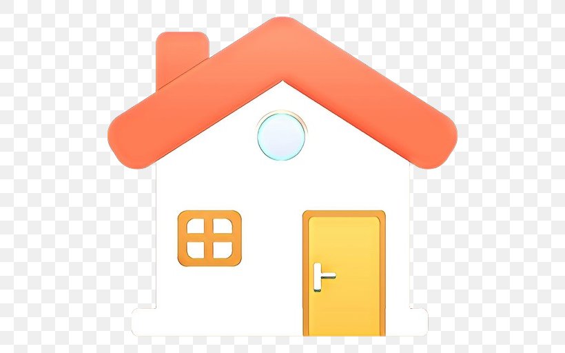 Orange, PNG, 512x512px, Cartoon, House, Orange, Real Estate, Rectangle Download Free