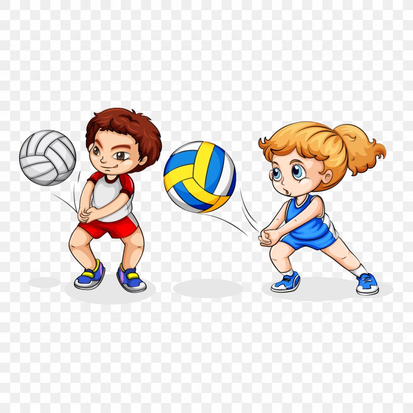 Volleyball Clip Art Vector Graphics Illustration, PNG, 1100x1100px, Volleyball, Area, Ball, Beach Volleyball, Boy Download Free