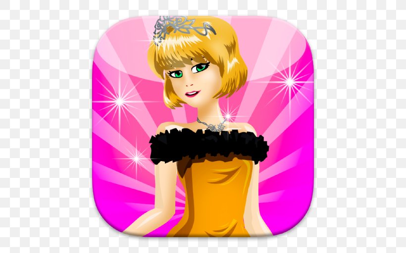 Barbie Brown Hair Pink M, PNG, 512x512px, Watercolor, Cartoon, Flower, Frame, Heart Download Free
